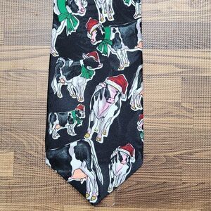 Andaloro Christmas Cow Tie